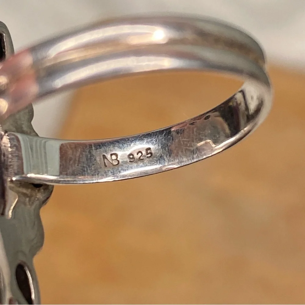 Nicky Butler Multi-Stone Statement Cocktail Ring in Sterling Silver Size 11.5